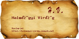 Halmágyi Virág névjegykártya